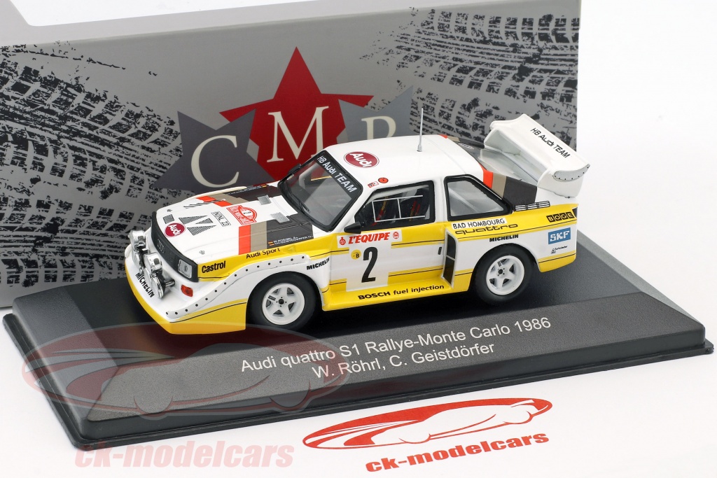 CMR WRC003B SCALA 1/43 AUDI QUATTRO SPORT S1 NIGHT VERSION N 2 4TH RALLY MODEL 