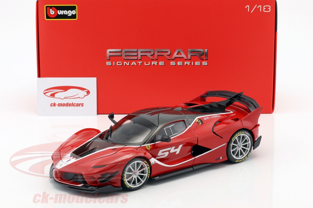 Bburago 1:18 Ferrari FXX-K Evoluzione #54 rouge Signature 18