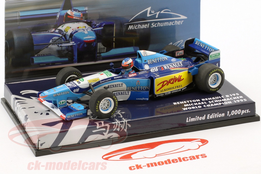 Carte PMC Formule 1 1995 - Michael Schumacher - Benetton N°43