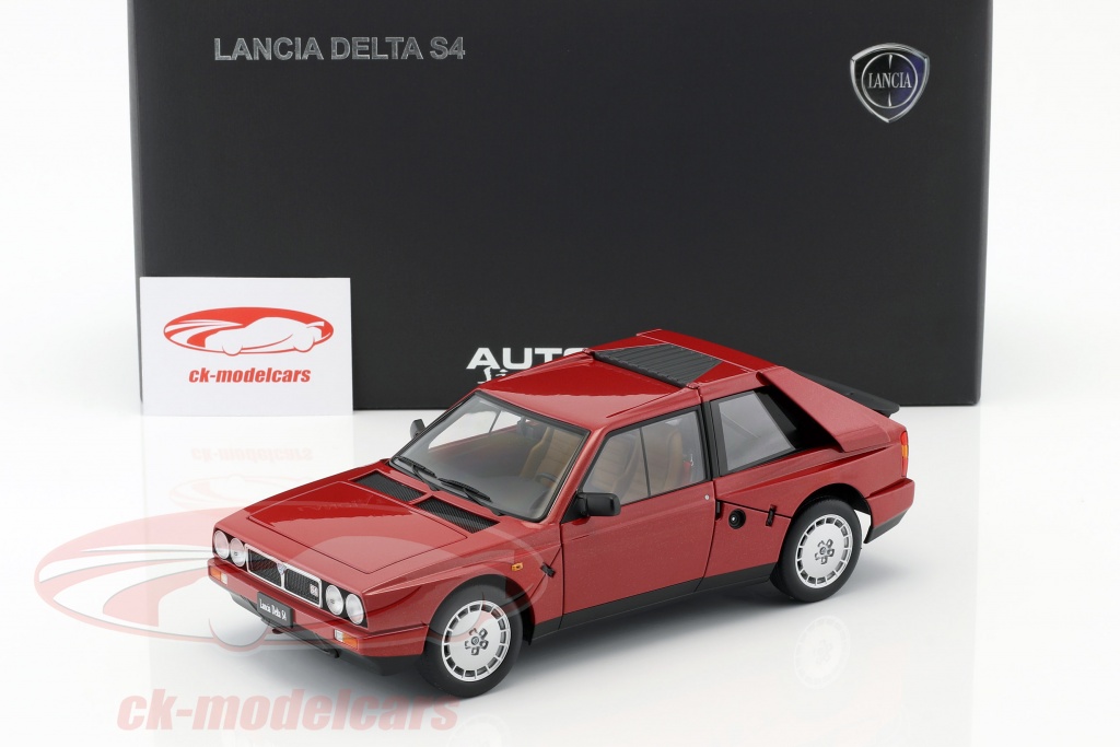 Autoart 1 18 Lancia Delta S4 Year 1985 Red Model Car