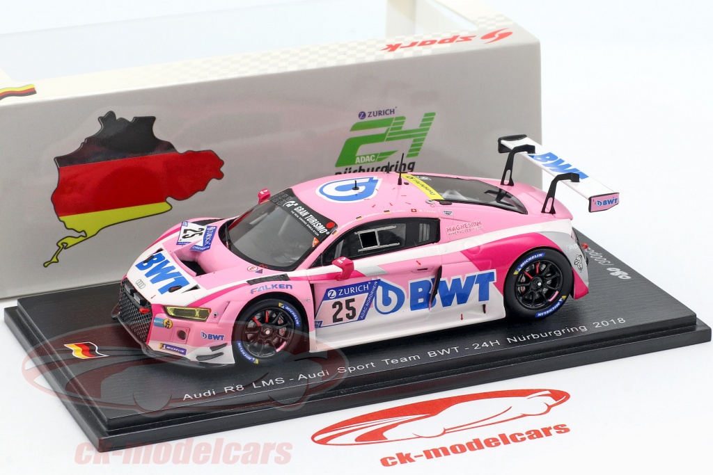 Spark 1:43 Audi R8 LMS #25 24h Nürburgring 2018 Audi Sport Team BWT ...