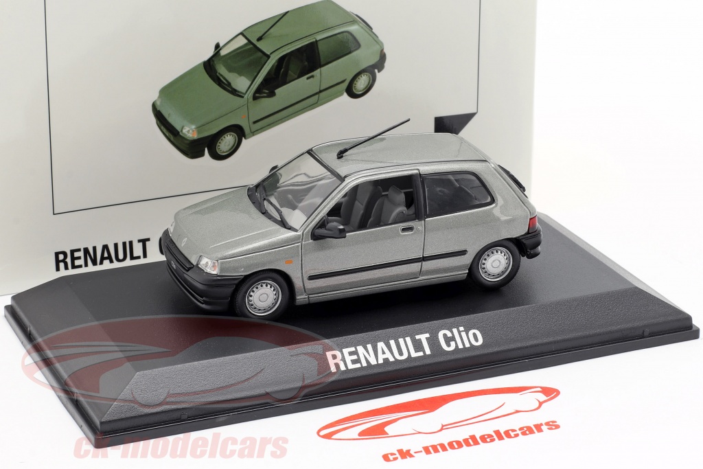 Renault Clio año de construcción 1990 gris metálico 1:43 Norev