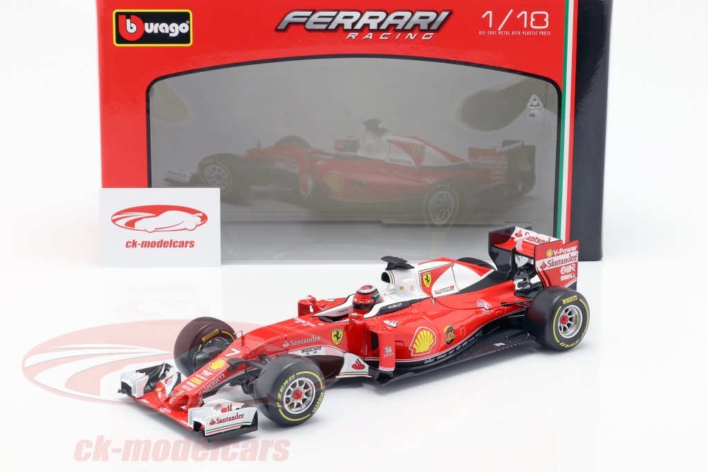 Bburago 1 43 2016 Ferrari Formula 1 F1 Sf16 H 7 Kimi Raikkonen Model Car In
