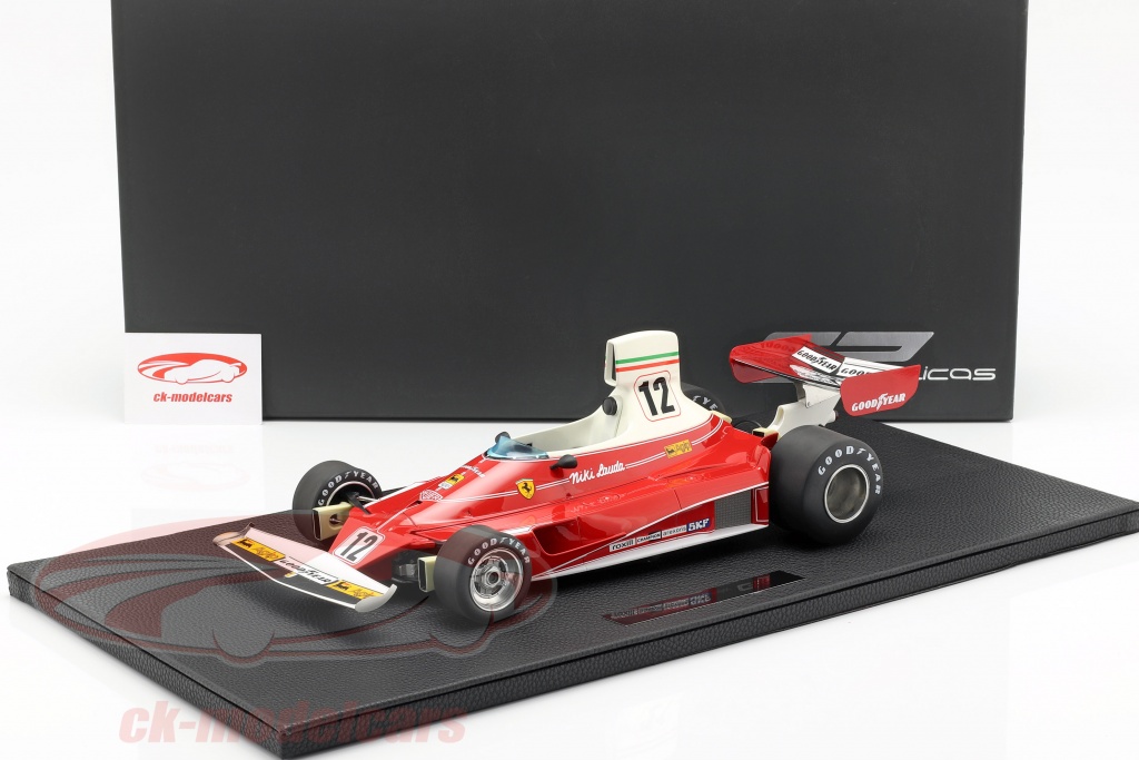 Miniature GP Replicas 1/12 – Ferrari F1 312 B3 – GP Brésil 1975 – #12 Niki Lauda – Résine