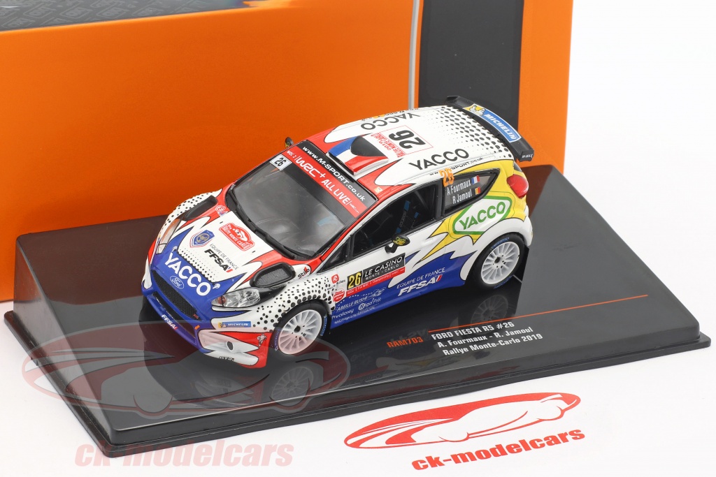 1:43 Spark Ford Fiesta R5 #26 Rally Montecarlo 2019 A.Fourmaux R.Jamoul