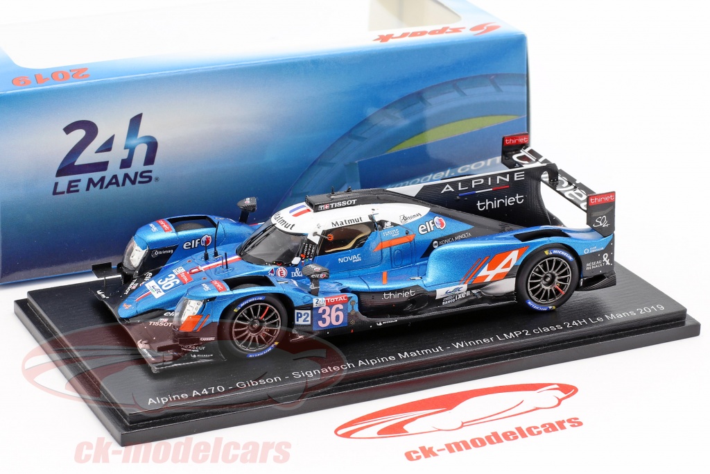 Miniature Spark 1/43 Alpine A470 – Vainqueur LMP2 Aux 24H Du Mans 2019