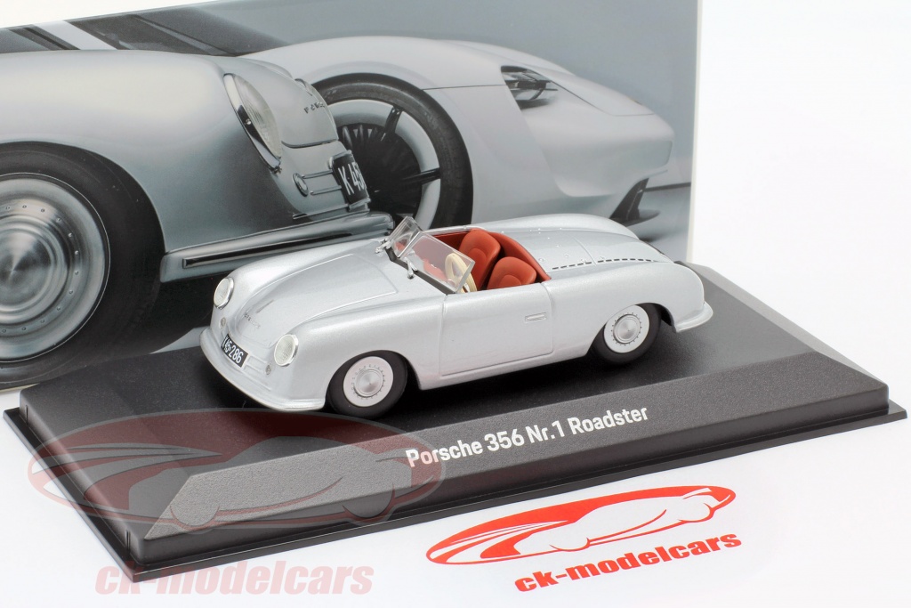 Minichamps 1:43 Porsche 356 Nr.1 Roadster 1948 70th Anniversary silver ...