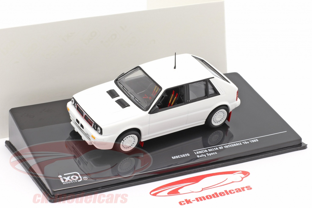 Lancia Delta Intégrales 16 V 1989 Noir Voiture Miniature 1:24 WhiteBox 
