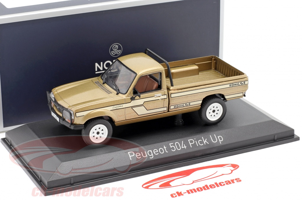 Peugeot 504 Pick Up 4x4 Dangel 1985 - Norev 1/43 - Blanc - Miniature Neuve