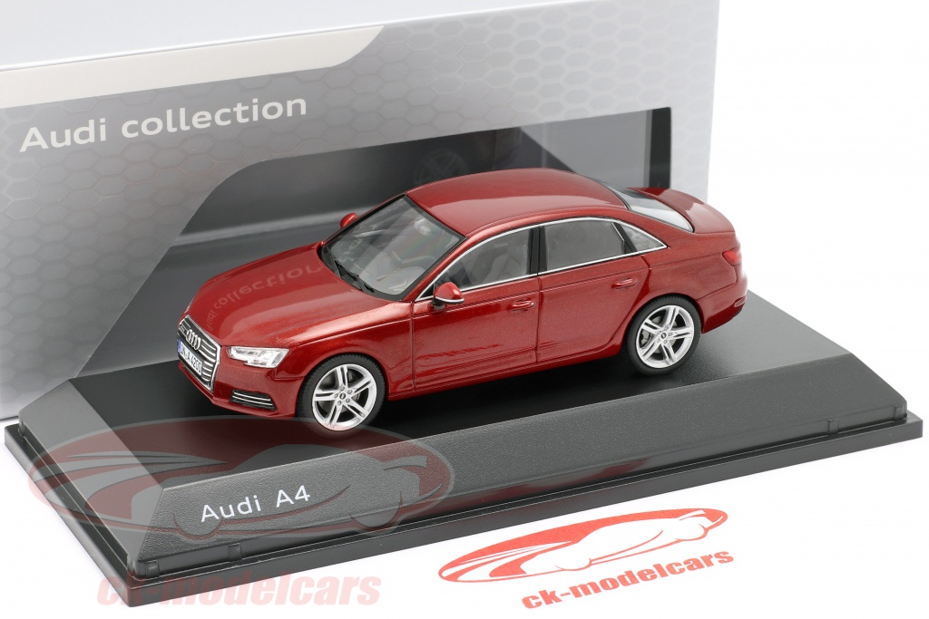 Audi a4 matador red 1/43 pack car spark dealer model car 4123