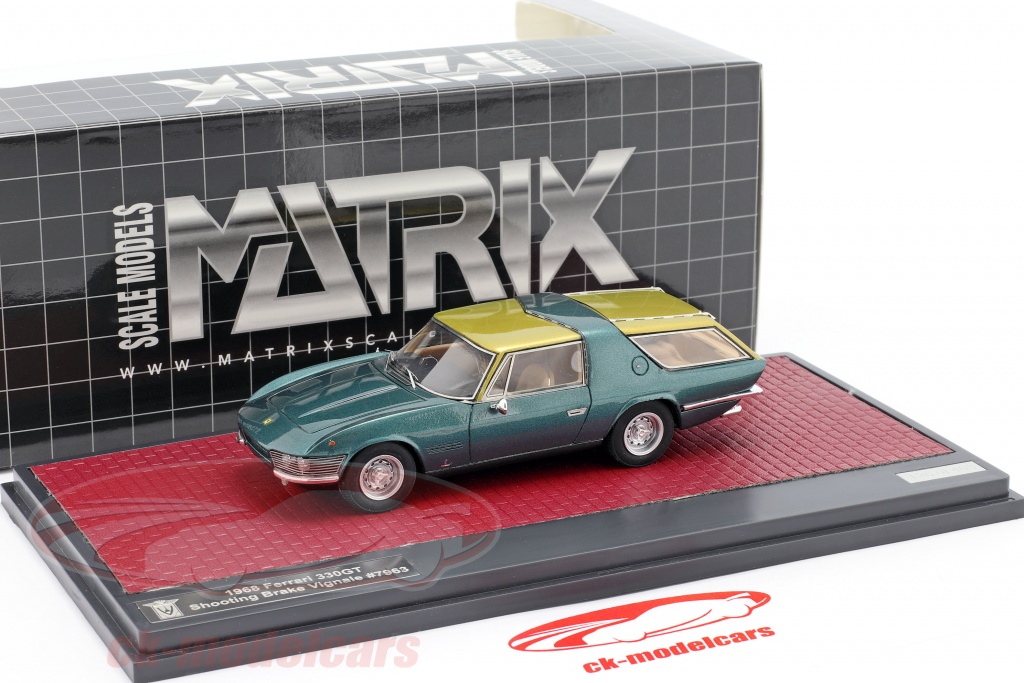 Matrix 1:43 Ferrari 330GT Shooting Brake Vignale 1968 grün metallic / gold MX50604-111 Matrix 1:43 Ferrari 330GT Shooting Brake Vignale 1968 grün metallic / gold MX50604-111