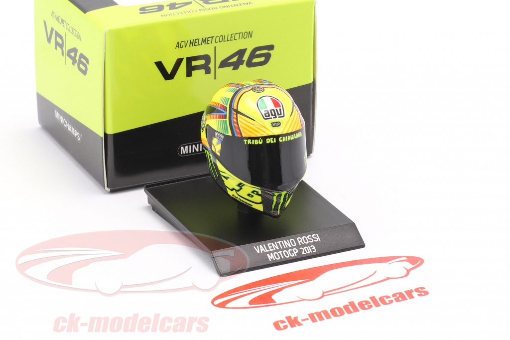 guía tranquilo Fabricación Minichamps 1:10 Valentino Rossi MotoGP 2013 AGV Casco 315130046 modelo  coche 315130046 4012138168664