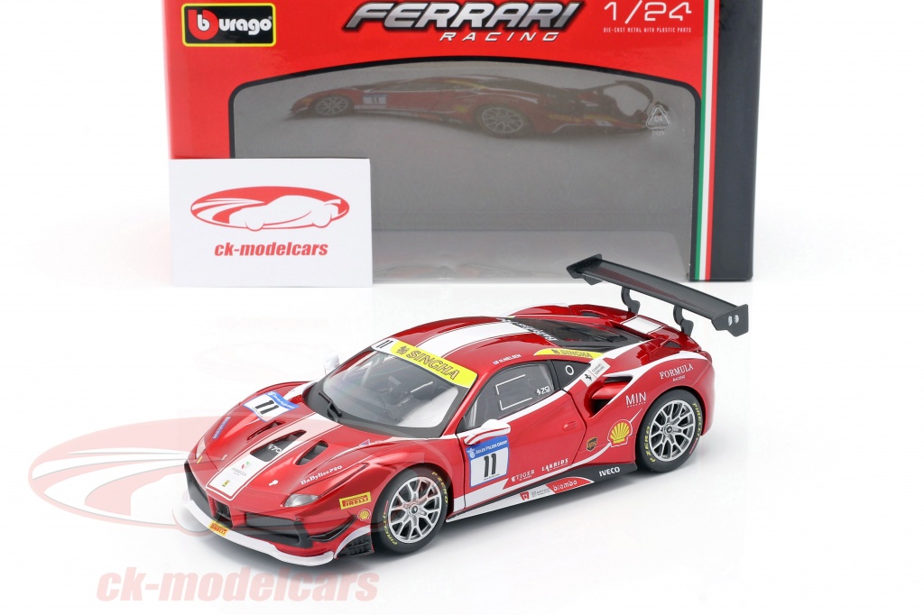 Bburago 1 24 Ferrari 488 Challenge 11 Formula Racing Mugello 2017 N bburago-1-24-ferrari-488-challenge-11-formula-racing-mugello-2017-n