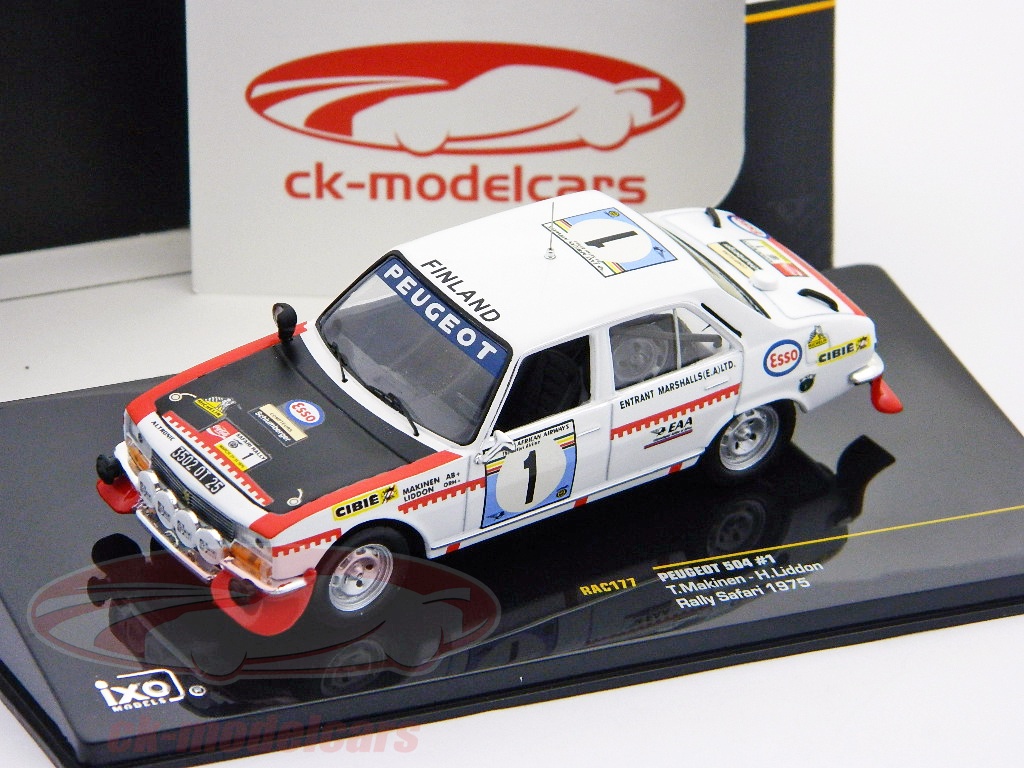 IXO 1/43 – Peugeot 504 N°1 Rallye Safari 1975 – RAC177 – Occasion Boîte D'origine