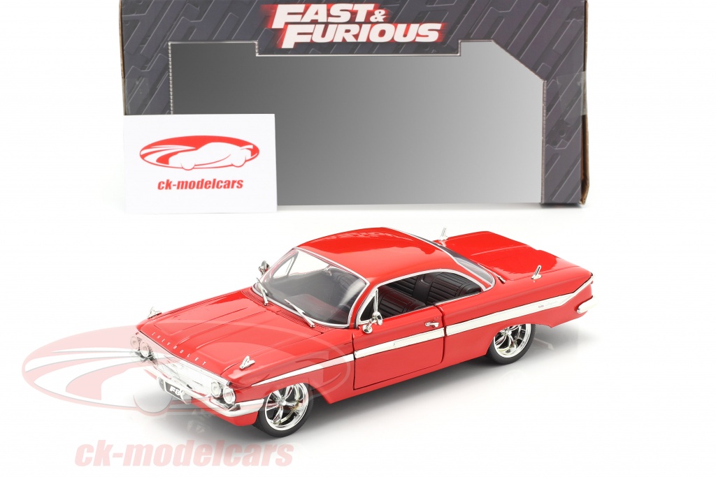 Jadatoys 1:24 Dom's Chevrolet Impala Fast and Furious 8 2017 red 98426  model car 98426 253203051 801310984260 4006333070495