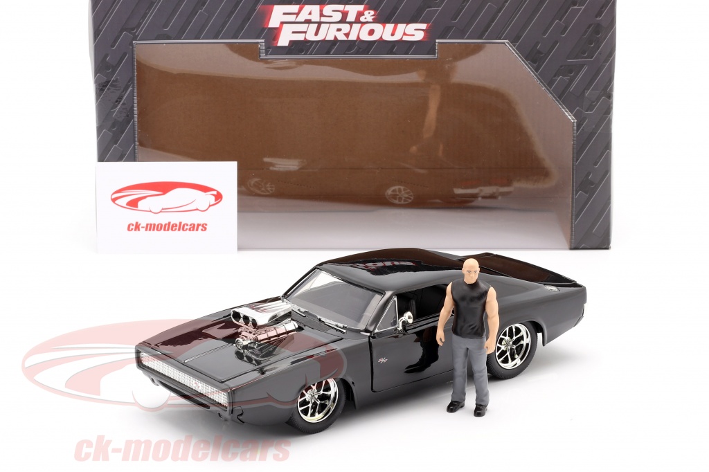 Jadatoys 1:24 Dom's Dodge Charger R/T 1970 Movie Fast & Furious (2001) with  figure 30737 model car 30737 253205000 801310307373 4006333064203