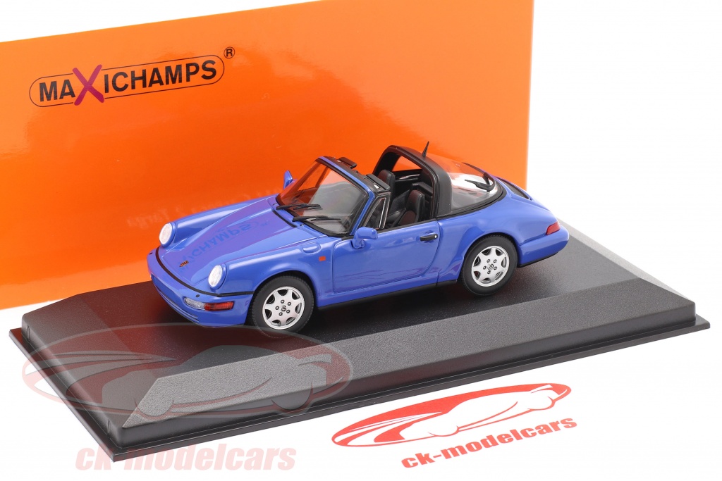 Minichamps 1 43 Porsche 911 964 Carrera 2 Targa 1991 Blue 940061360 Model Car 940061360 4012138170216