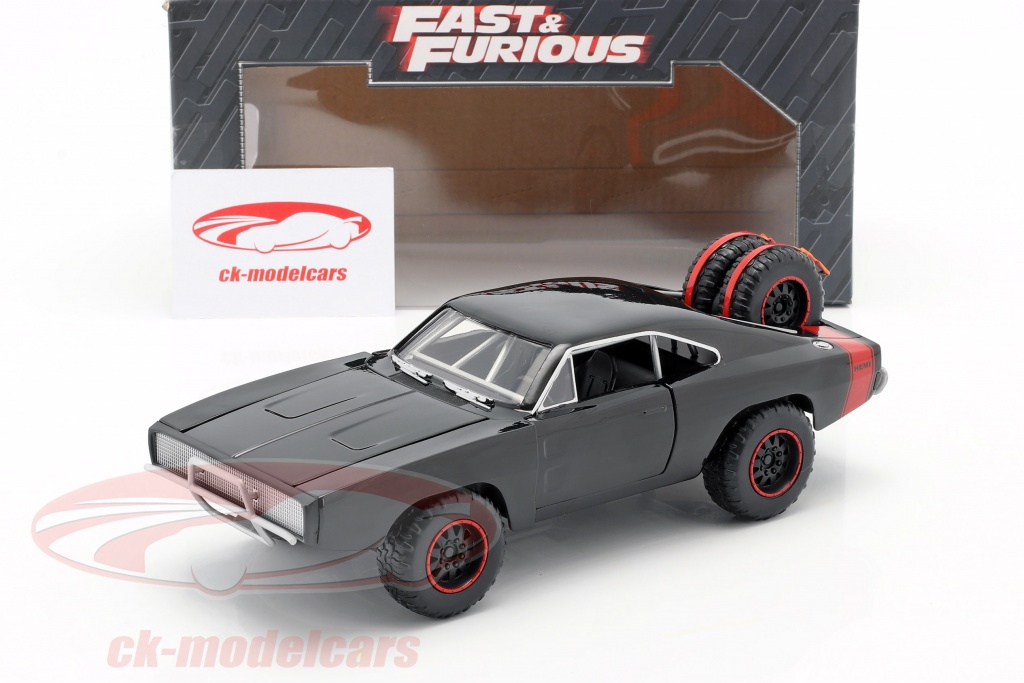 Jadatoys 1:24 Dodge Charger R/T Offroad Year 1970 Fast and Furious 7 black  97038 model car 97038 253203011 801310970386 4006333064357