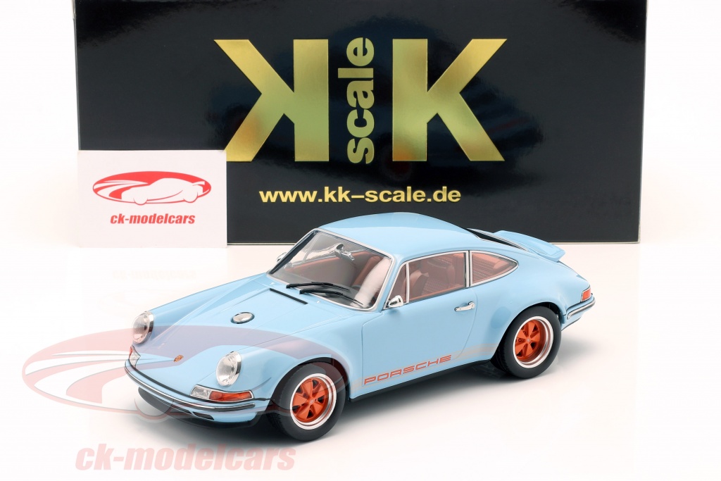 KK-Scale 1:18 Singer Coupe Porsche 911 Modification gulf blau 