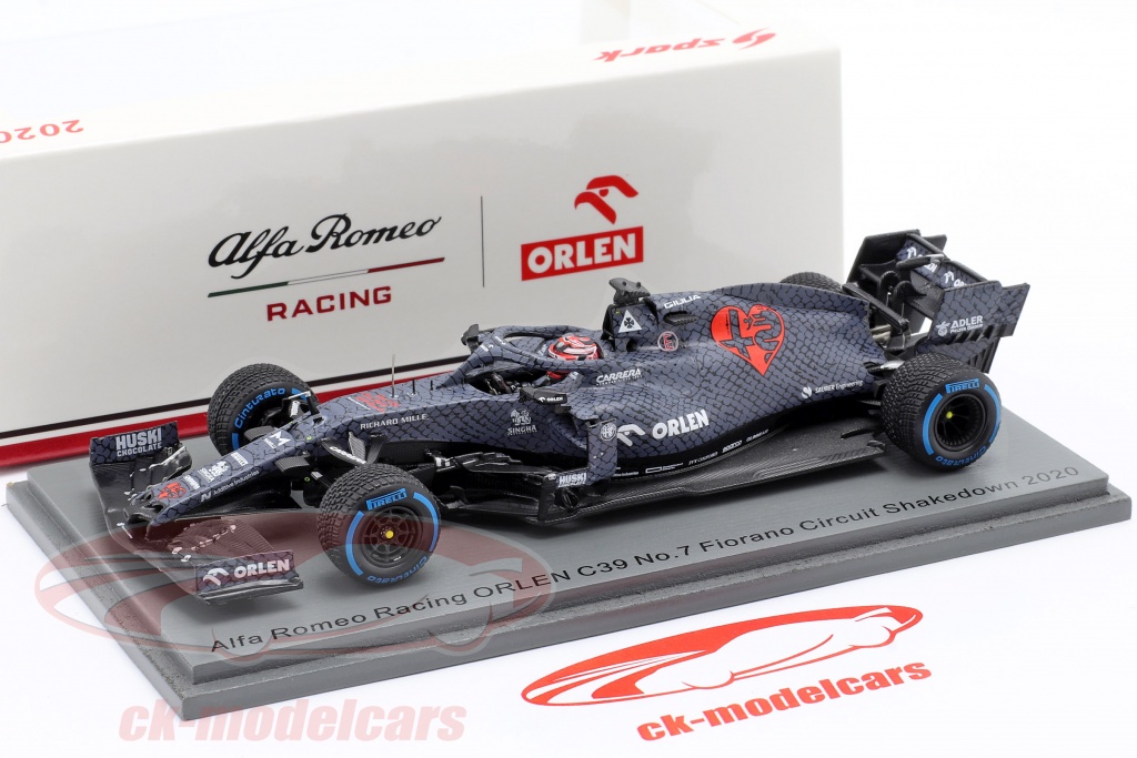 Spark 1:43 Kimi Räikkönen Alfa Romeo Racing C39 #7 Fiorano Shakedown F1 ...