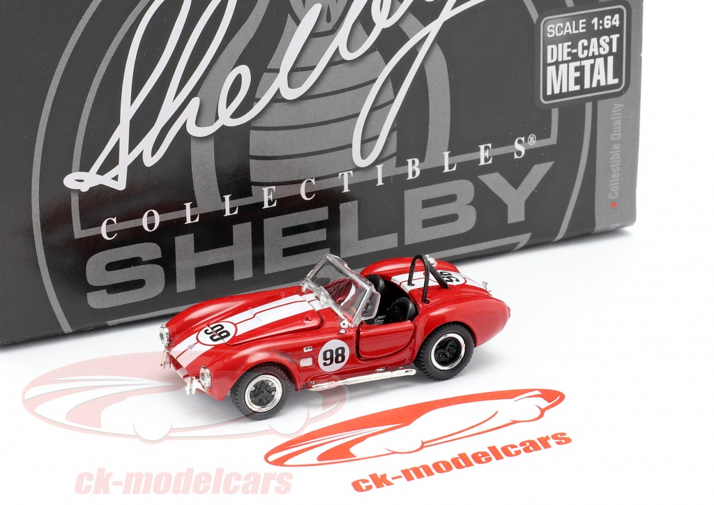 Shelby Collectibles 1 64 Shelby Cobra 427 S C 98 Racing Version Red White Ck Model Car Ck