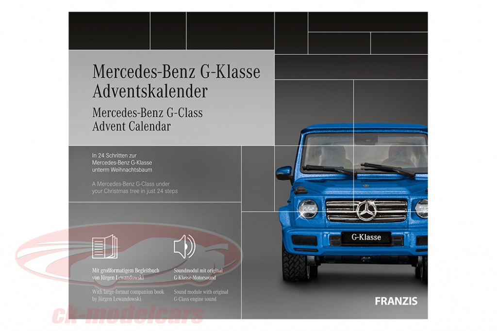 Franzis 1 43 Mercedes Benz Gクラス アドベントカレンダー Mercedes Benz Gクラス 青い モデル 車