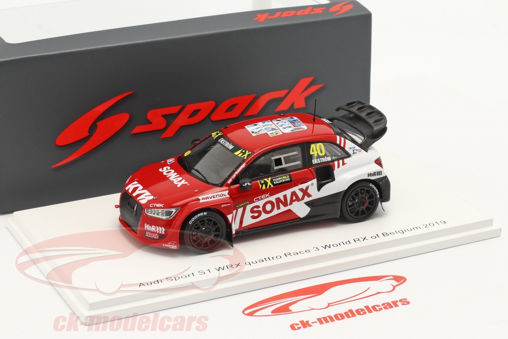 SPARK-MODEL S5191 Scale 1/43 | AUDI QUATTRO SPORT S1 E2 N 6 3rd RALLY MONTECARLO 1986 H.MIKKOLA - A.HERTZ YELLOW WHITE