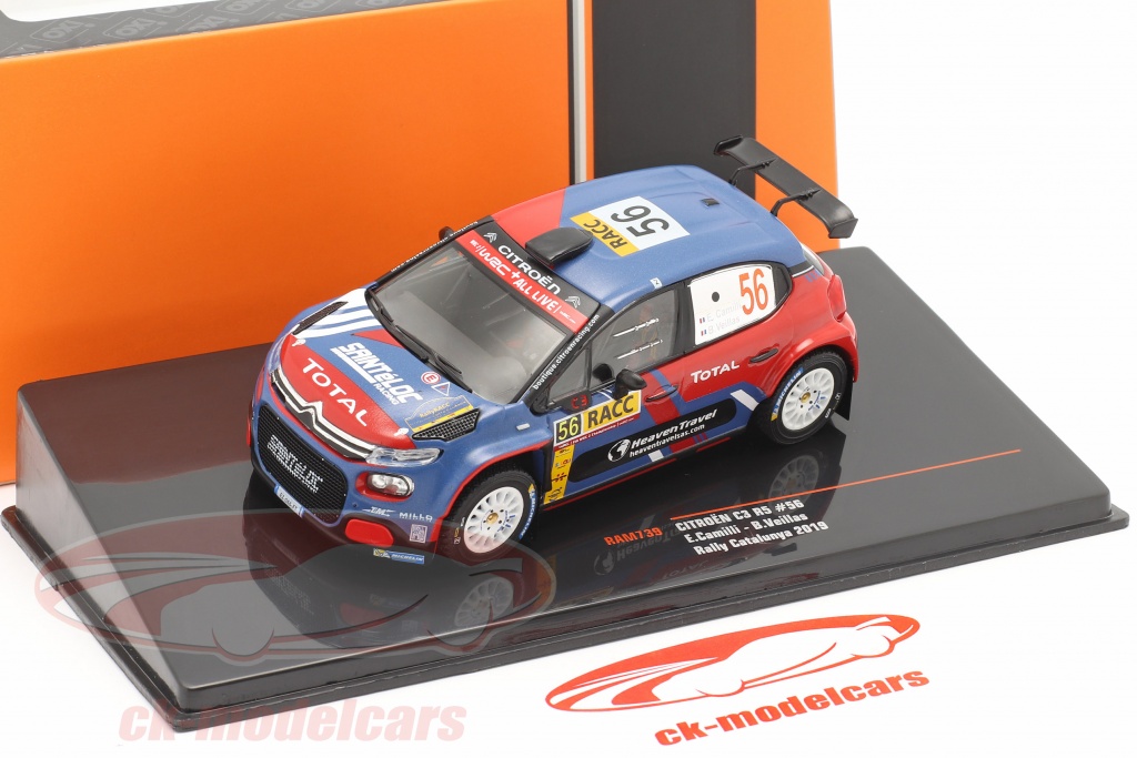 1:43 IXO CITROEN C3 R5 #56 Rally Aci Monza 2020 S.Lefebvre T.Dubois
