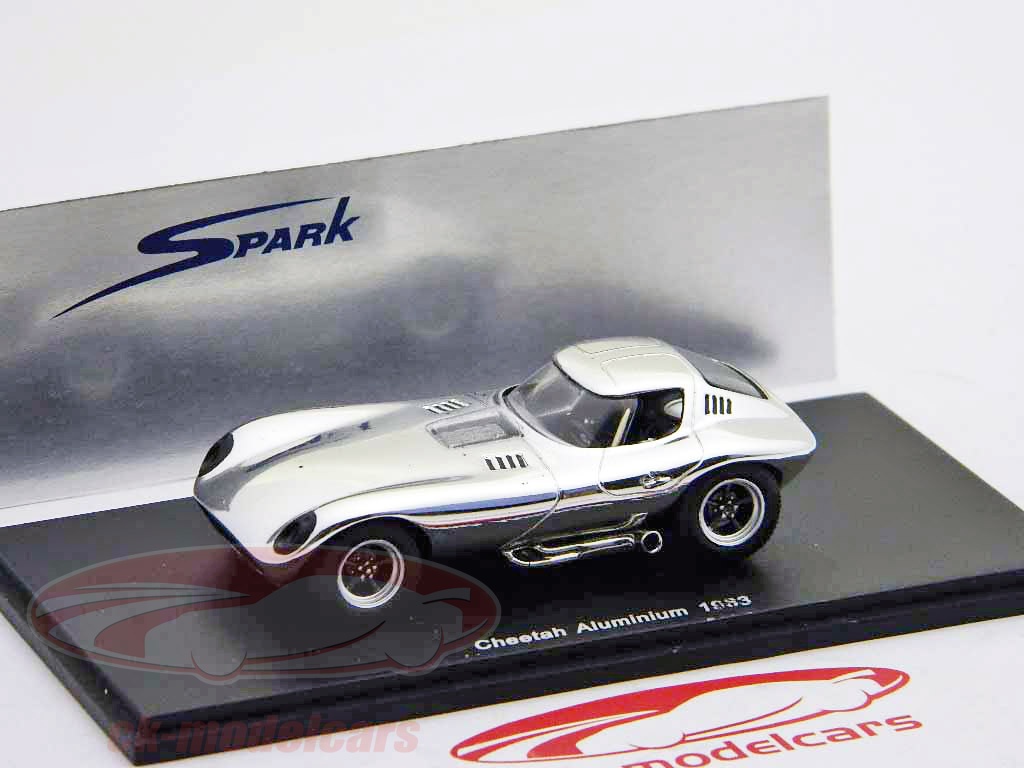 Spark 1:43 Cheetah aluminium chromé année 1963 S1450 modèle voiture