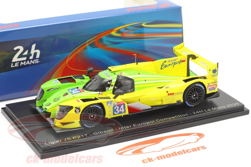 Spark 18S554 # Ligier JS P217 Gibson Nr.34 24h Le Mans 2020 Inter Europol 1:18