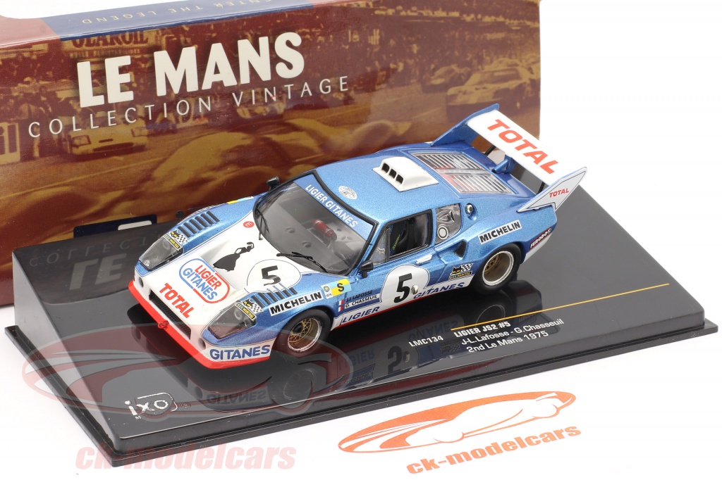 Miniature IXO 1/43 – Ligier JS2 Lafosse – 24h Le Mans 1975 – Réf LMC134 – Neuf