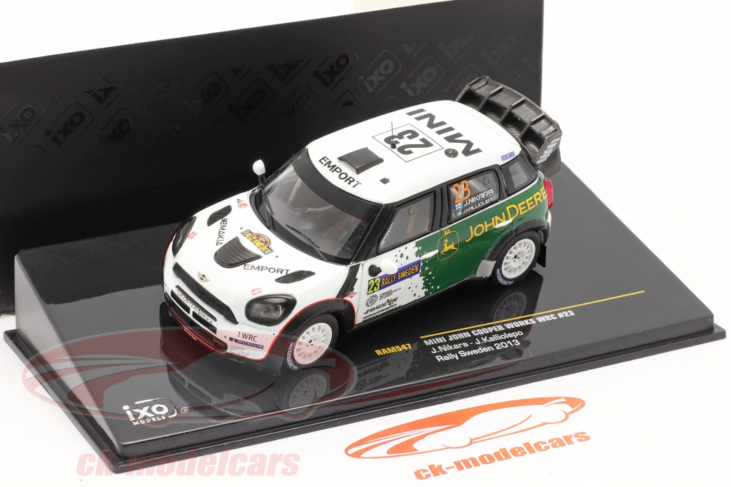 Ixo 1 43 Mini John Cooper Works Wrc 23 ラリー Schweden 13 Nikara Kalliolepo Ram547 モデル 車 Ram547