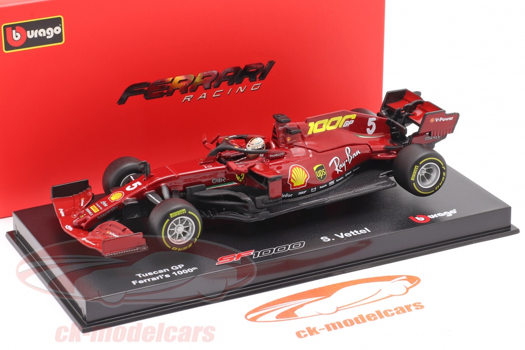 Bburago 1:43 F1 2020 Ferrari SF1000 Diecast Car#5 Vettel #16 Leclerc 