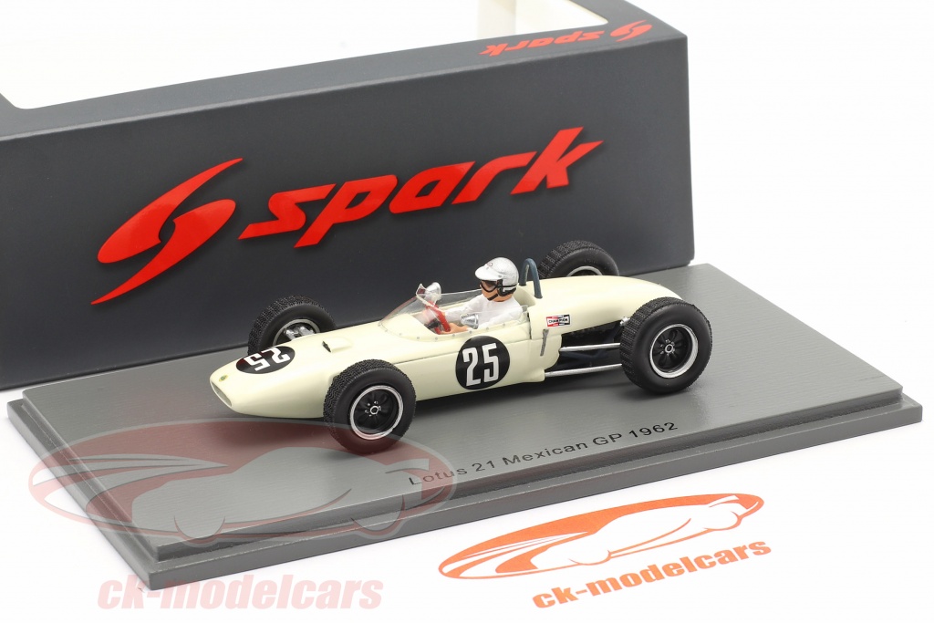 Lotus 21 25 F1 Grand Prix du Mexique 1962 Jim Hall Spark S7139 - Miniatures Autos Motos