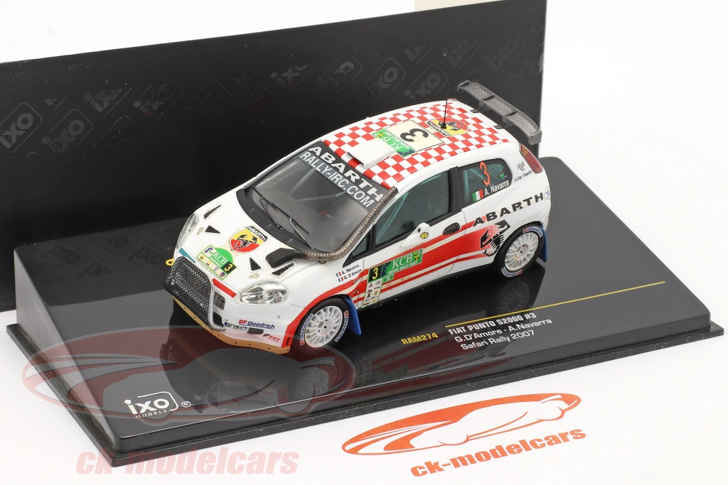 Miniature 1:43 IXO – Fiat Punto Kit Car Navarra, Rallye Du Molise 2000