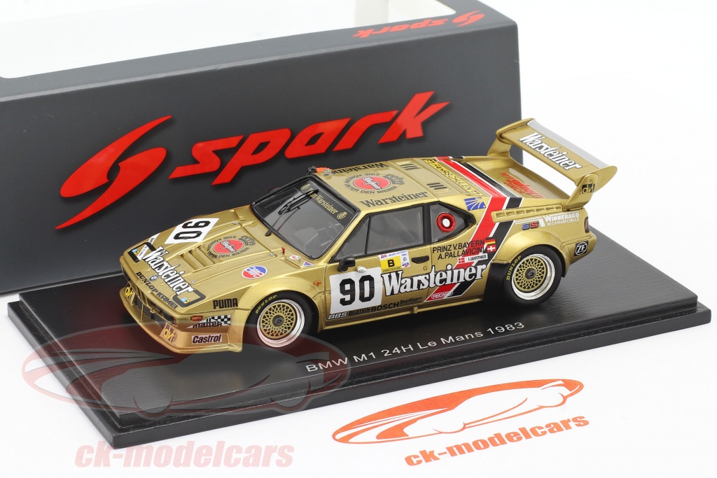 BMW M1 N°90 - 24H Du Mans 1983 - Brun/Pallavicini - 1/43 - Modèle Modifié - PHM