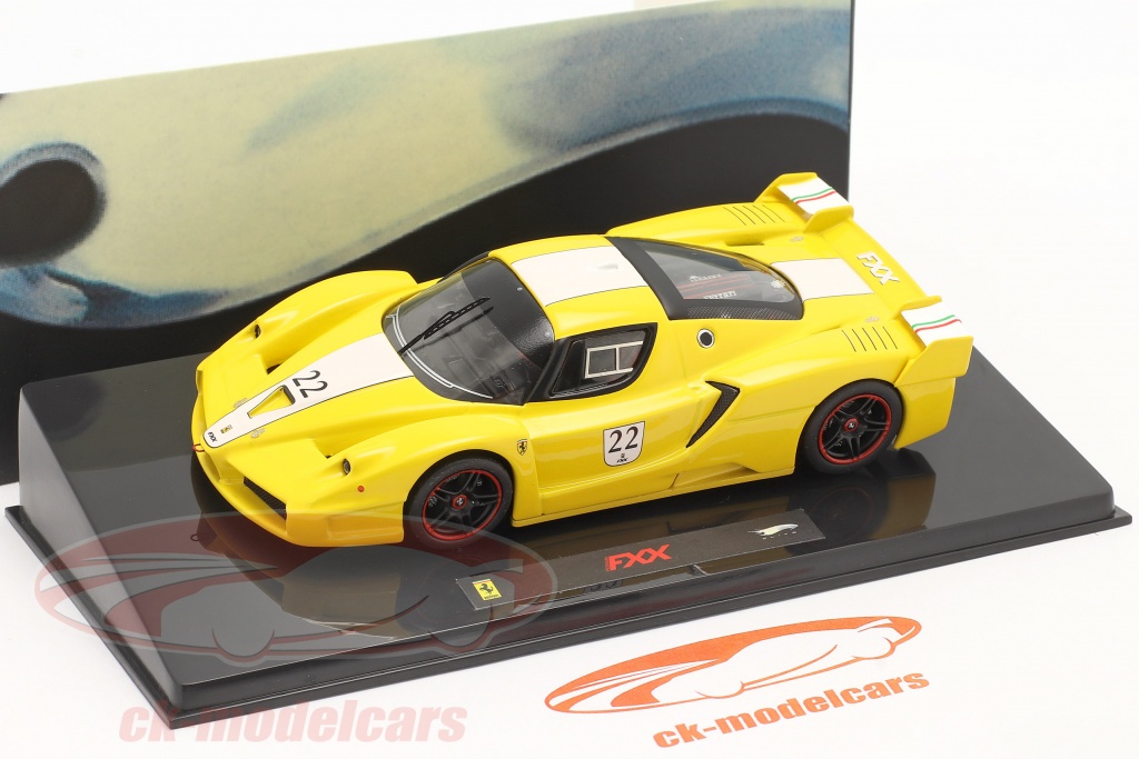 HOT WHEELS 1/43 Scale Diecast N5612 FERRARI FXX NO:22 YELLOW