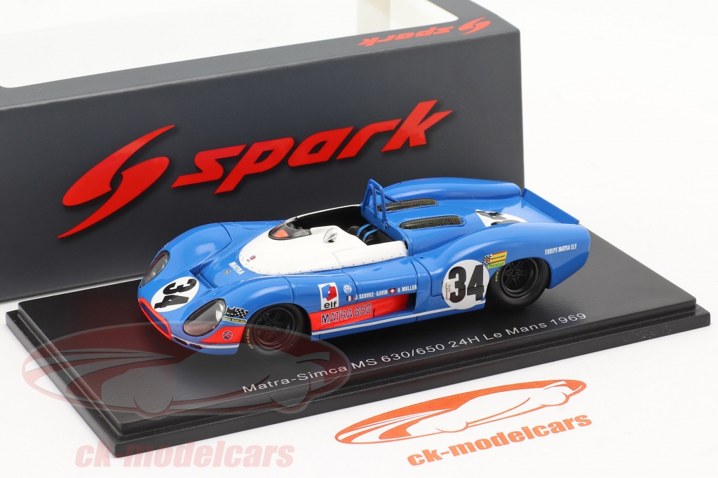 Miniature Spark 1/43 Matra MS84 Ford-Cosworth #19 - GP Canada 1969, Pilote Servoz-Gavin