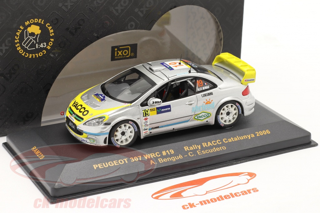 IXO 1/43 Scale RAM239 PEUGEOT 307 WRC #19 Rally RACC Catalunya 06 for sale online 