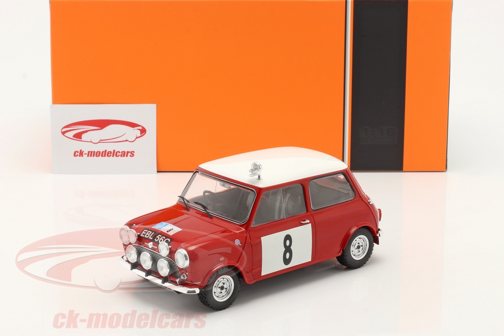 Mini Cooper S N°8 Rallye RAC 1965 – Hopkirk/Liddon – IXO 1/18 – Modèle Neuf