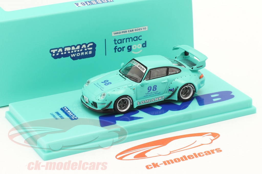 即決 Tarmac Works 1/64 ポルシェ RWB 930 Apple 中古品 ターマック