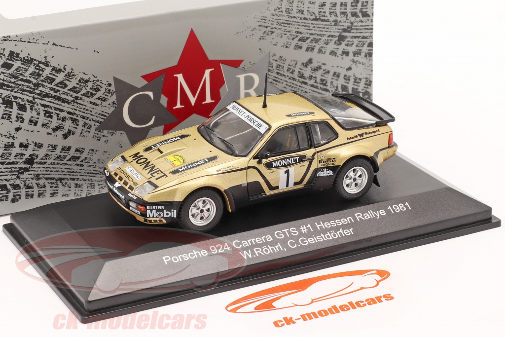 CMR 1:43 Porsche 924 Carrera GTS #1 Winner Rally Hessen 1981 Röhrl,  Geistdörfer WRC015 model car WRC015 9681015100087