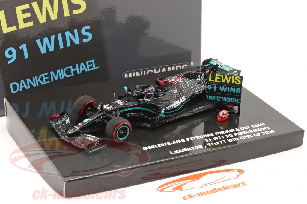 L hamilton Mercedes-AMG f1 w11 #44 campeón mundial Toscana gp f1 2020 1:43 minicham 
