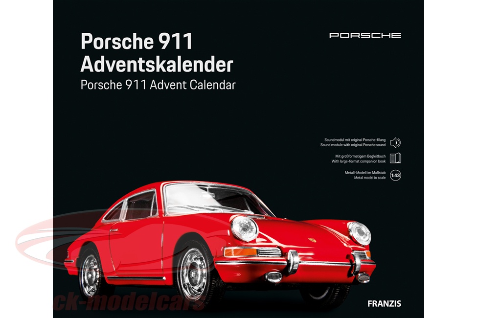 Franzis Porsche 911 von 1965 Adventskalender Modellbausatz im Maßstab 1:43 NEU 