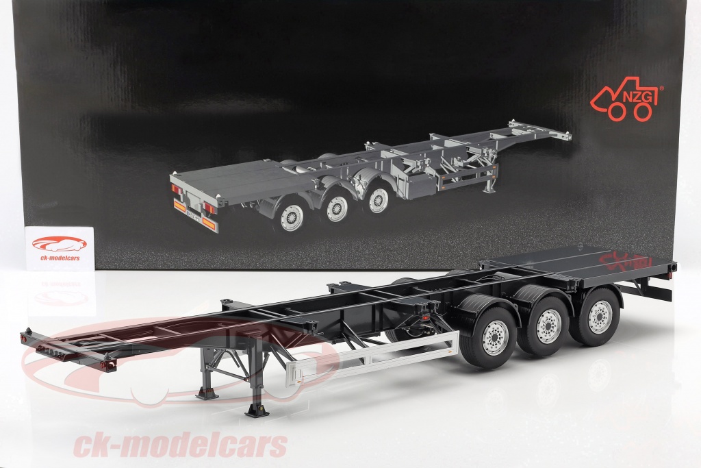 Nzg lx977000 scala 1/18 accessories trailer europe for truck black 