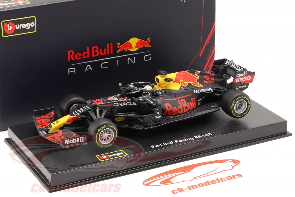 Bburago 1:43 Max Verstappen Red RB16B #33 Formula 1 Worldchampion 2021 18-38056 #33 model car 18-38056 4893993380565 8719247752819