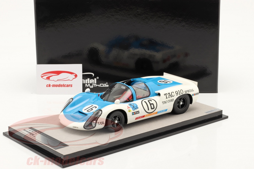 Modelo a escala compatible con Porsche 910 N.16 Taki Racing Japan GP 1969 1:18 TECNOMODEL TMD18158C