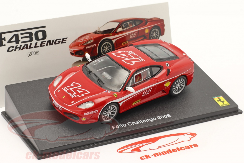 Altaya 1:43 Ferrari F430 Challenge #14 Baujahr 2006 mit Vitrine 
