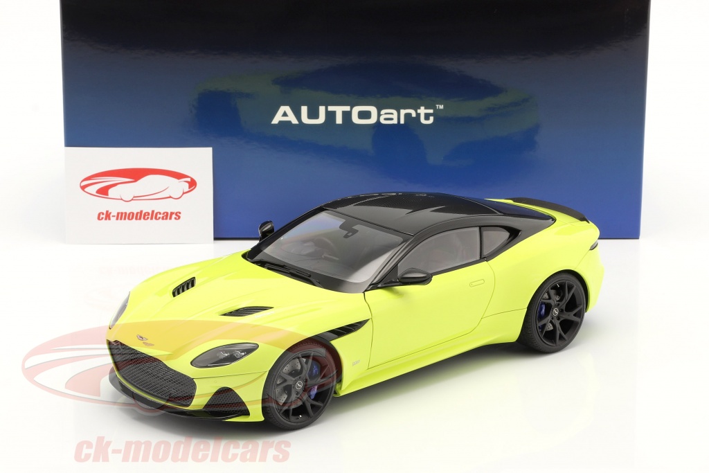 AUTOart 1:18 Aston Martin DBS Superleggera 建設年 2019 ライム  