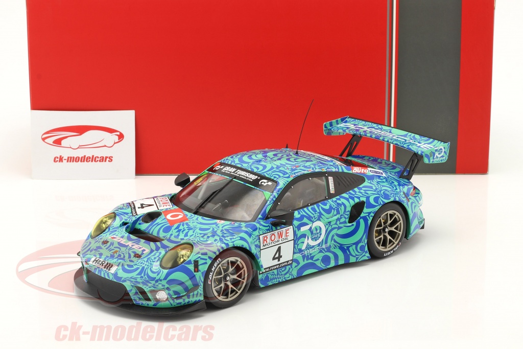 Ixo 1:18 Porsche 911 GT3 R #4 VLN 7 Nürburgring 2018 Falken 